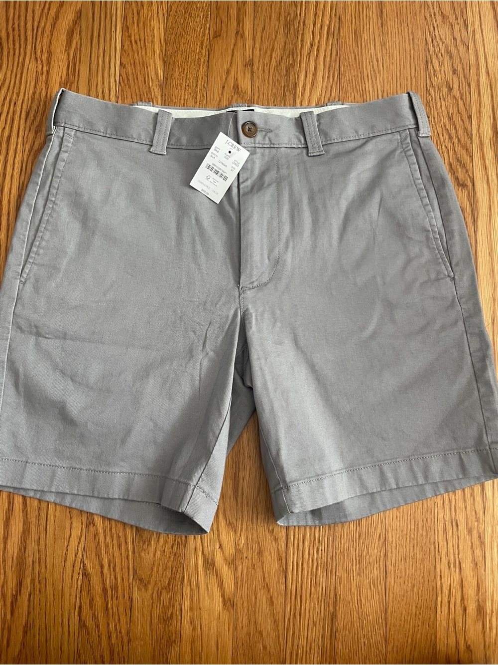 J.crew Men's Gray business casual Chino Shorts New 31